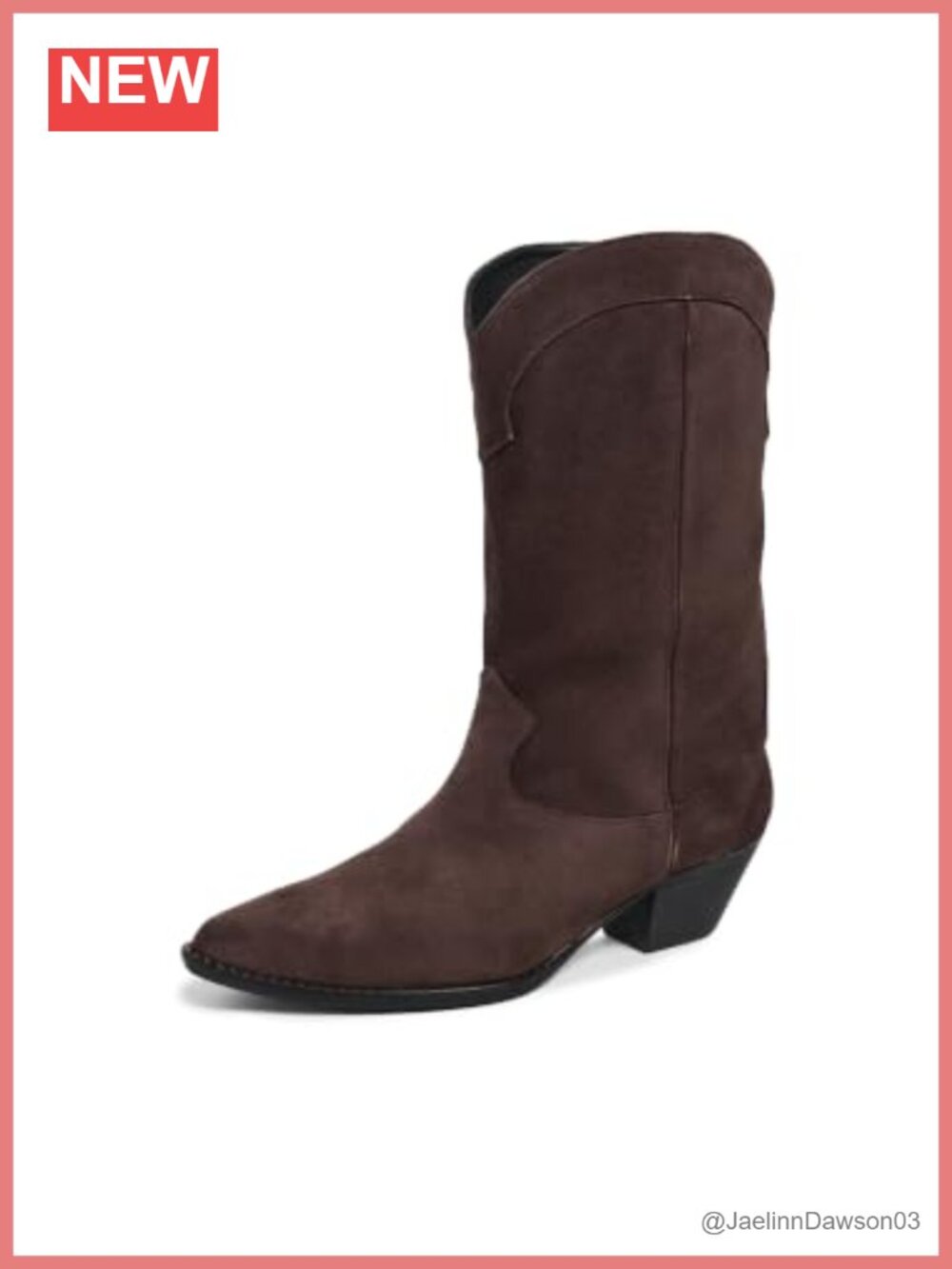 Freda Salvador Loretta Suede Ankle Boots Cuban Heel Pointed Toe